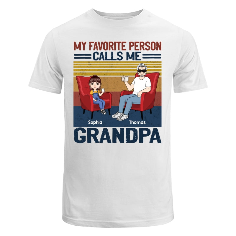 My Favorite People Call Me Dad Grandma Sitting Man Kids Personalized Shirt (Copy)