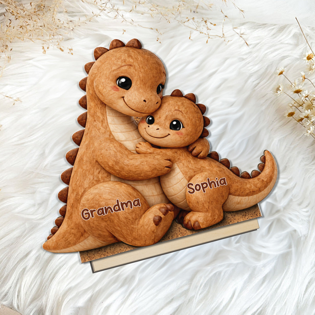 2-Layer Standing Wooden Plaque (đục layer dưới) - onboard
