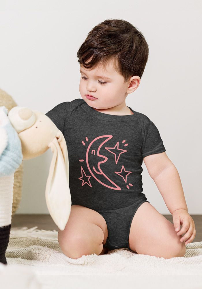 New_P_Baby Short Sleeve One Piece | Bella + Canvas 100B | DTG printing