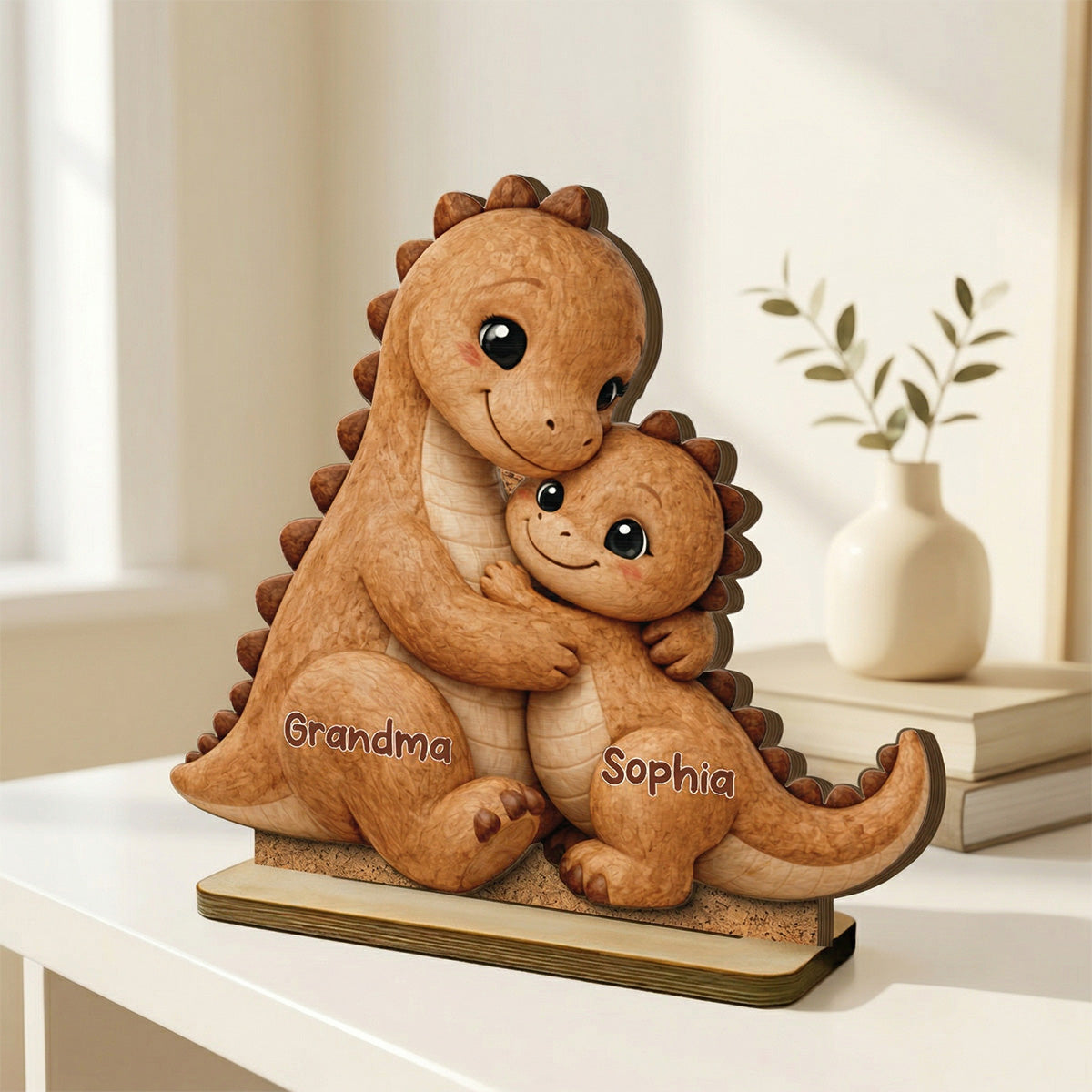 2-Layer Standing Wooden Plaque (đục layer dưới) - onboard