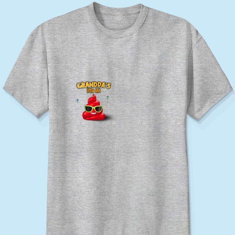 Personalized Gift For Grandpa Funny Little Sh*t All-over Print T Shirt - Hoodie - Sweatshirt 32707