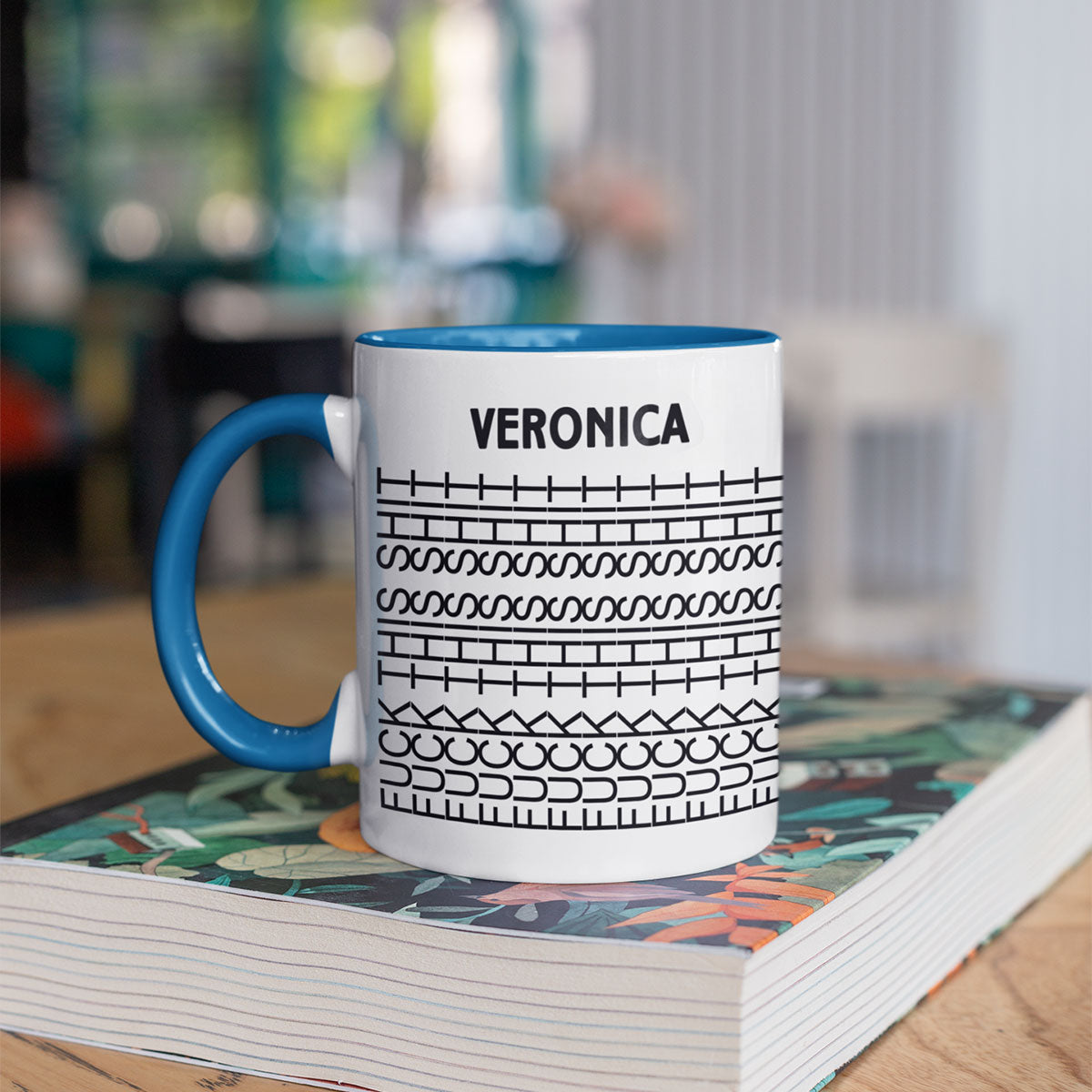 FK This Sht Funny Personalized Mug 11oz, Hidden Funny Message Mug, Father's Day Gift for Dad, Gift for Colleagues, Custom Name_Thư