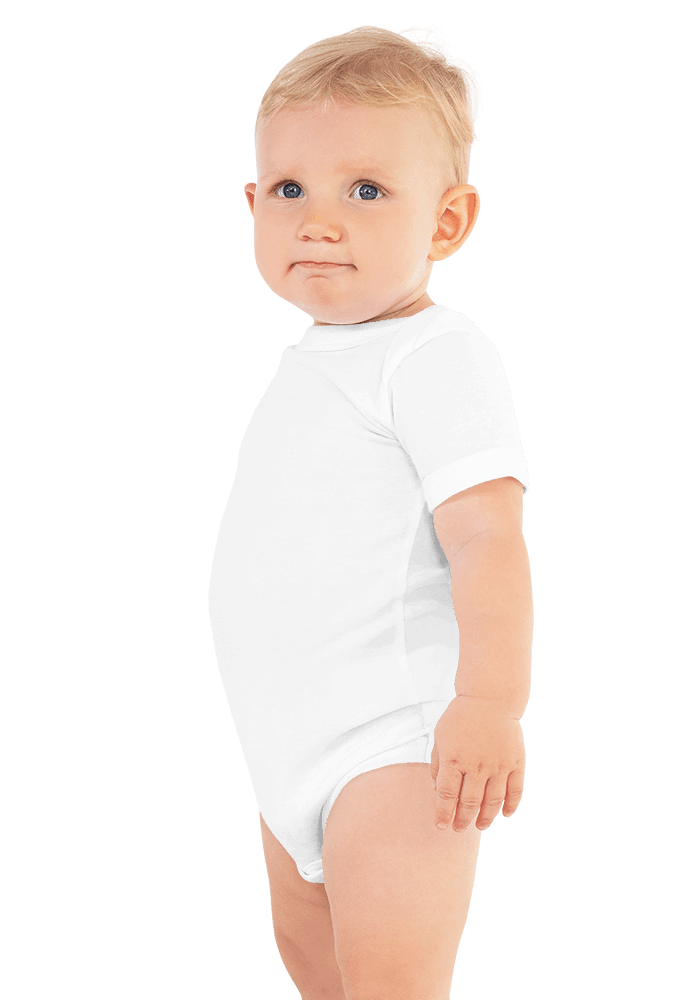 New_P_Baby Short Sleeve One Piece | Bella + Canvas 100B | DTG printing