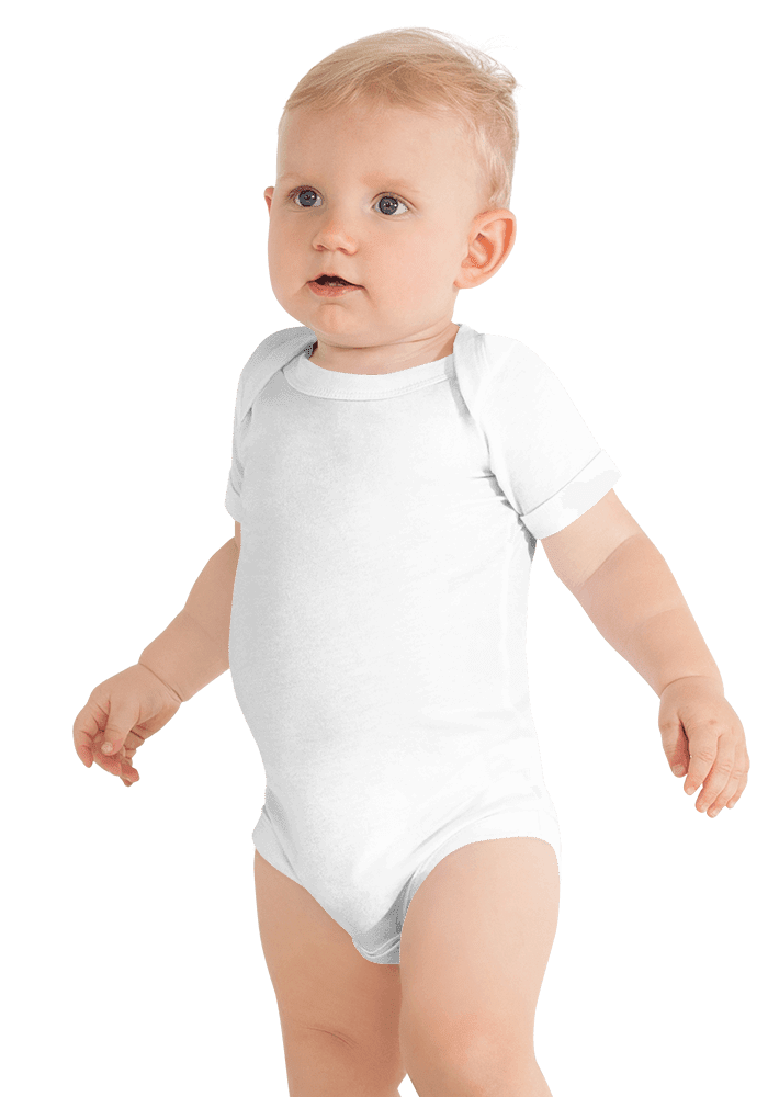 New_P_Baby Short Sleeve One Piece | Bella + Canvas 100B | DTG printing