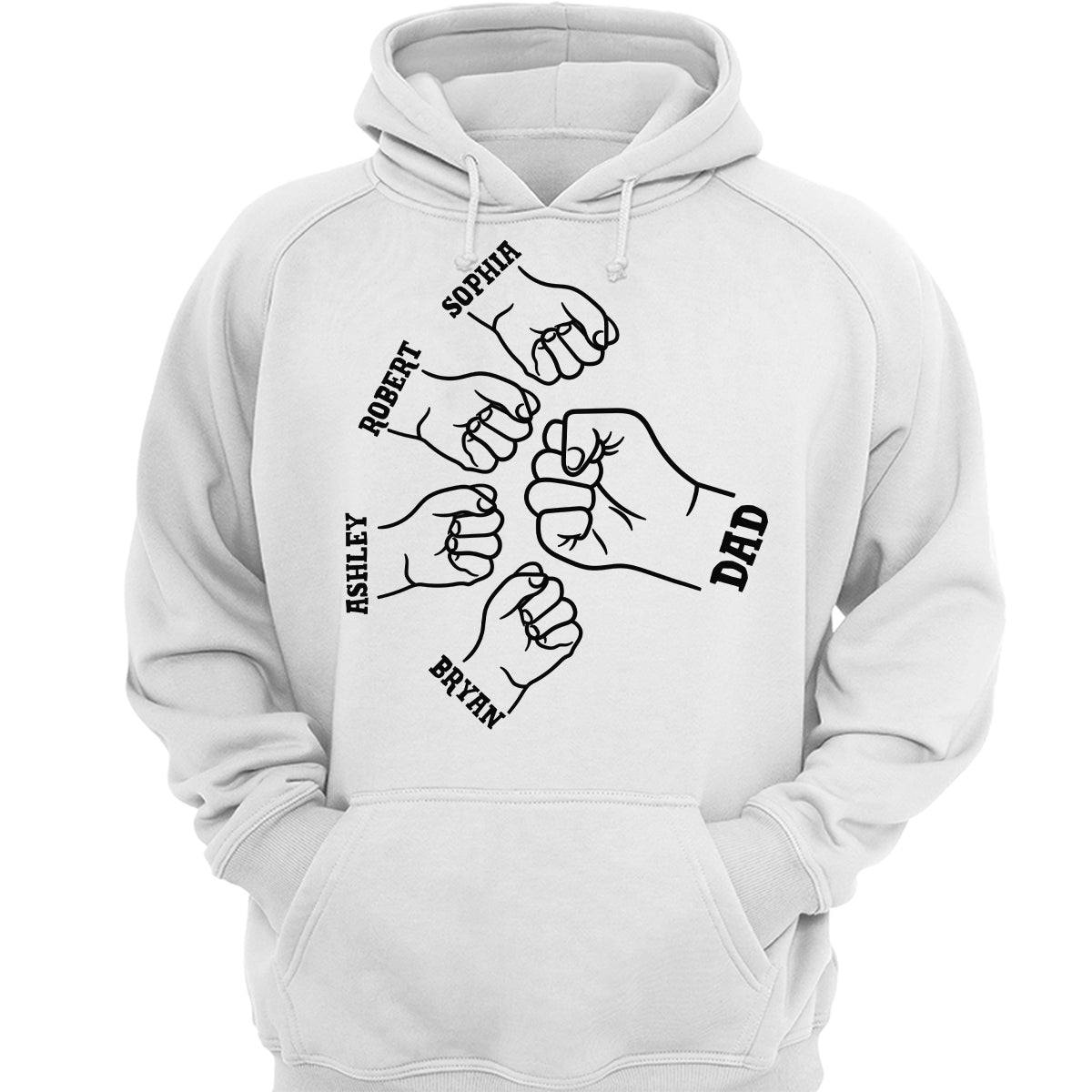Dad Grandpa And Kids Hands Outline Personalized Shirt_Onboarding