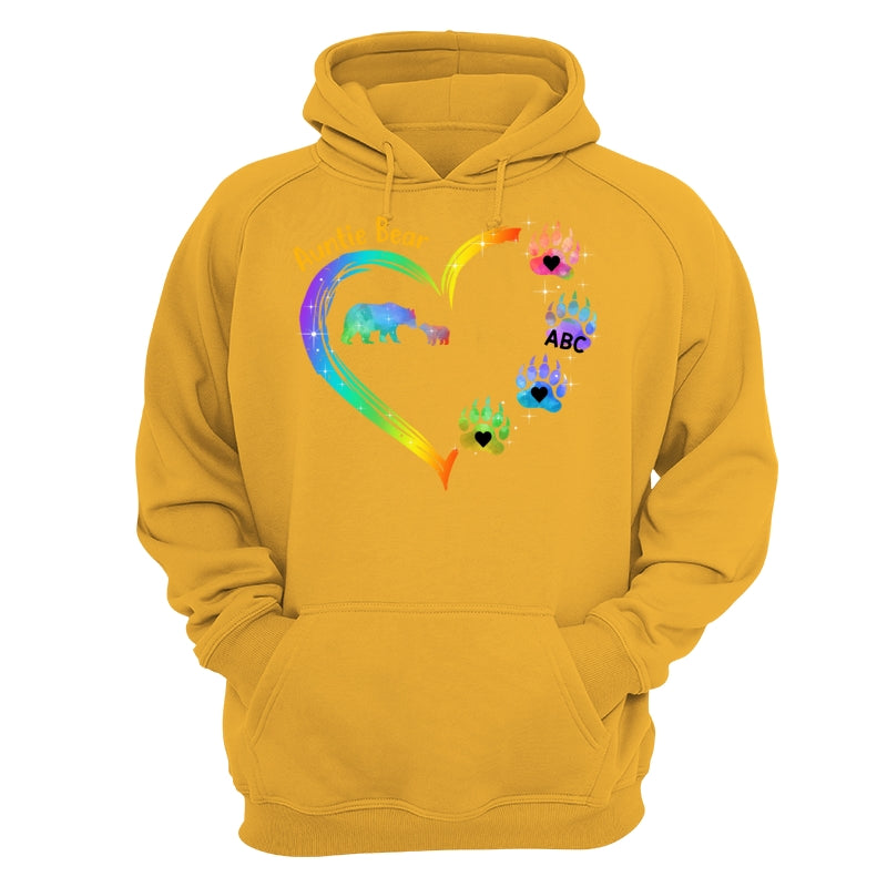 Mama Bear Heart Colorful Personalized Shirt