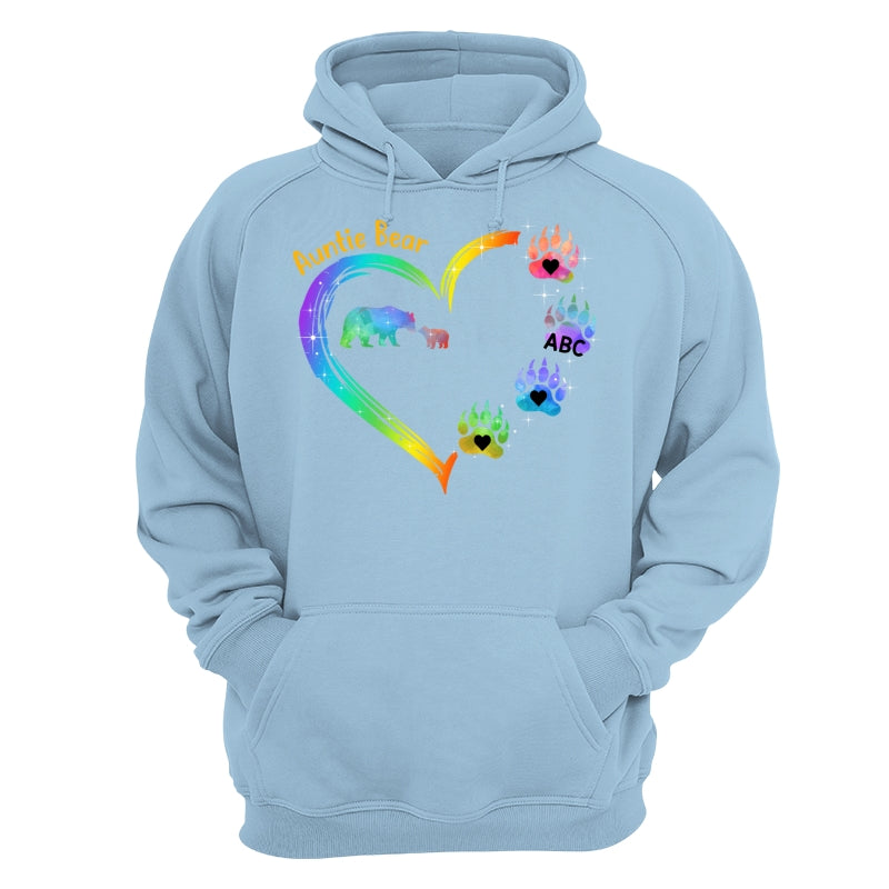 Mama Bear Heart Colorful Personalized Shirt
