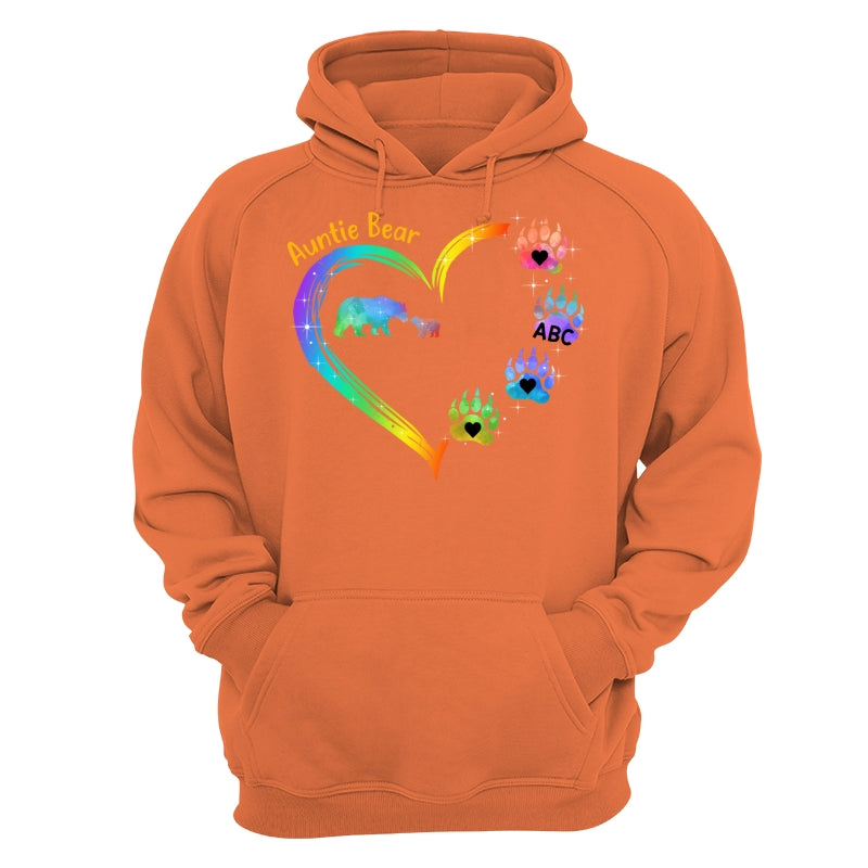 Mama Bear Heart Colorful Personalized Shirt