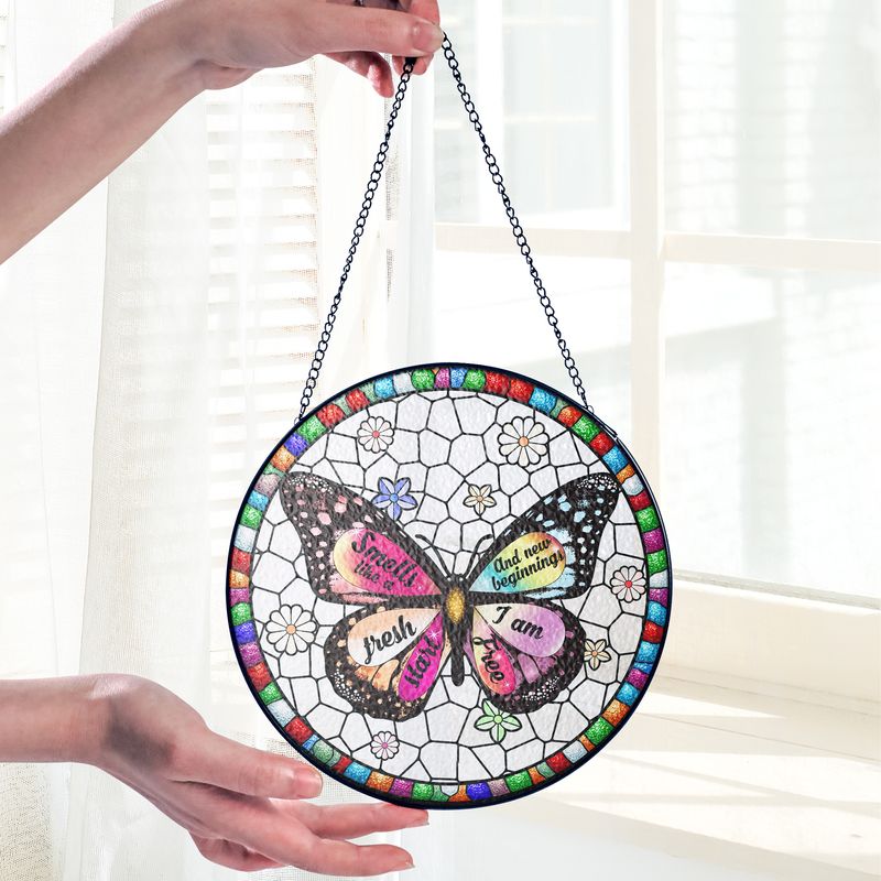 New-S-Stained Glass Suncatcher