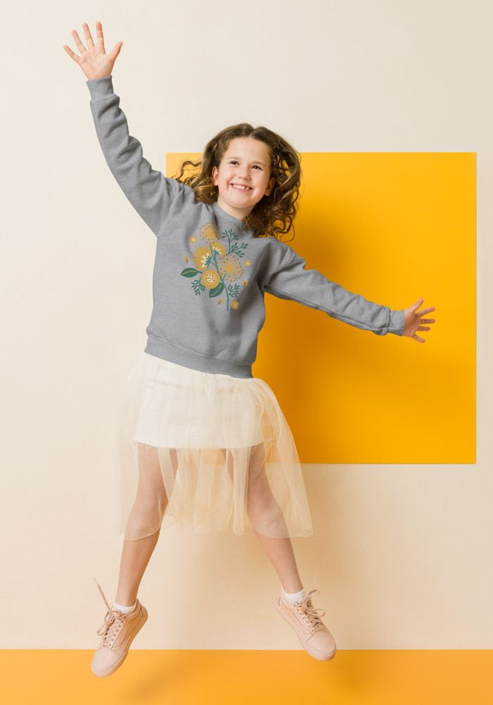 New_P_Youth Crew Neck Sweatshirt | Gildan 18000B | DTG printing