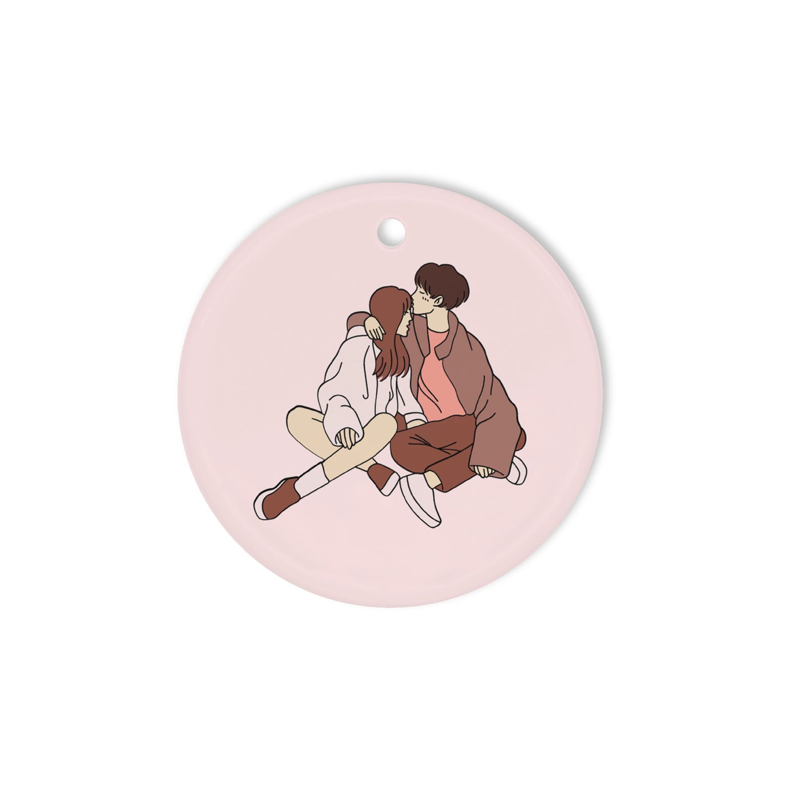 Circle Ceramic Ornament
