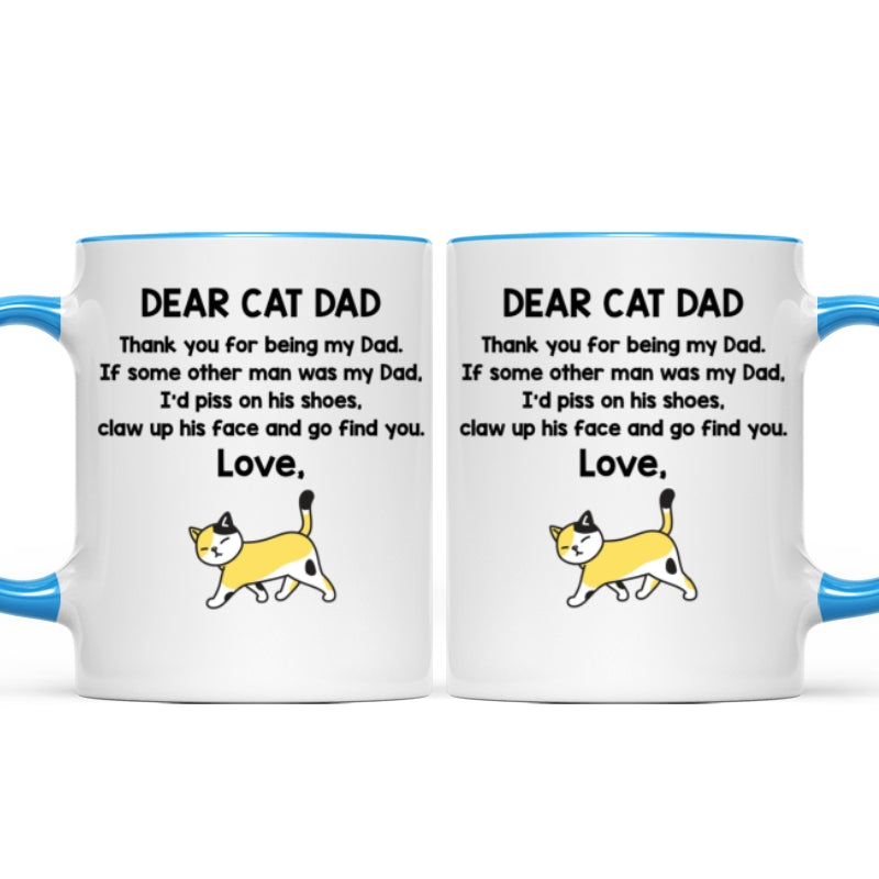 Dear Cat Dad Personalized Mug