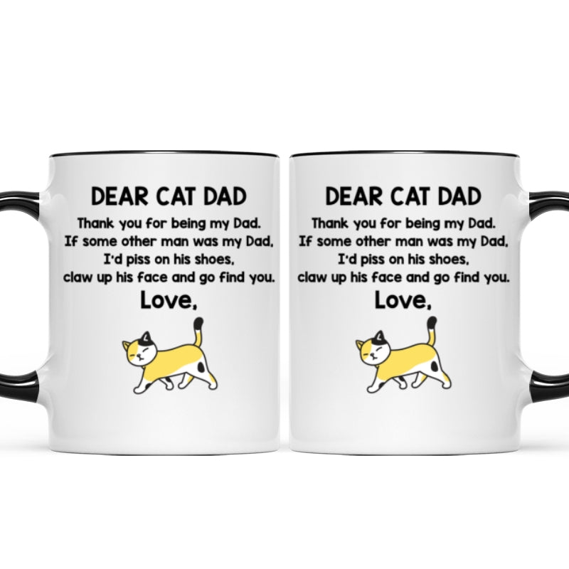 Dear Cat Dad Personalized Mug