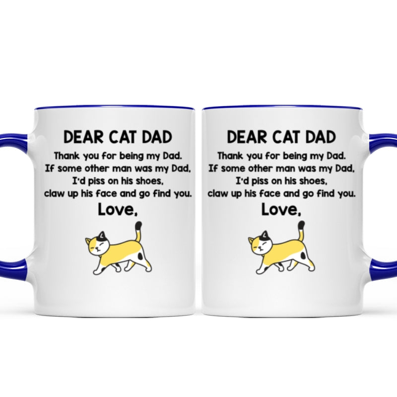Dear Cat Dad Personalized Mug