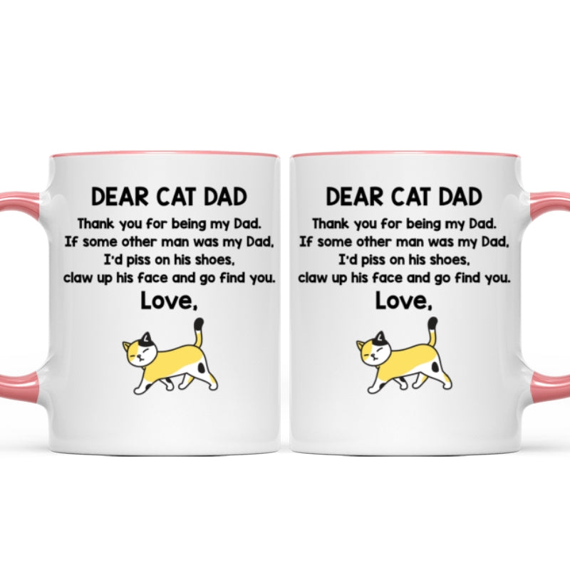 Dear Cat Dad Personalized Mug