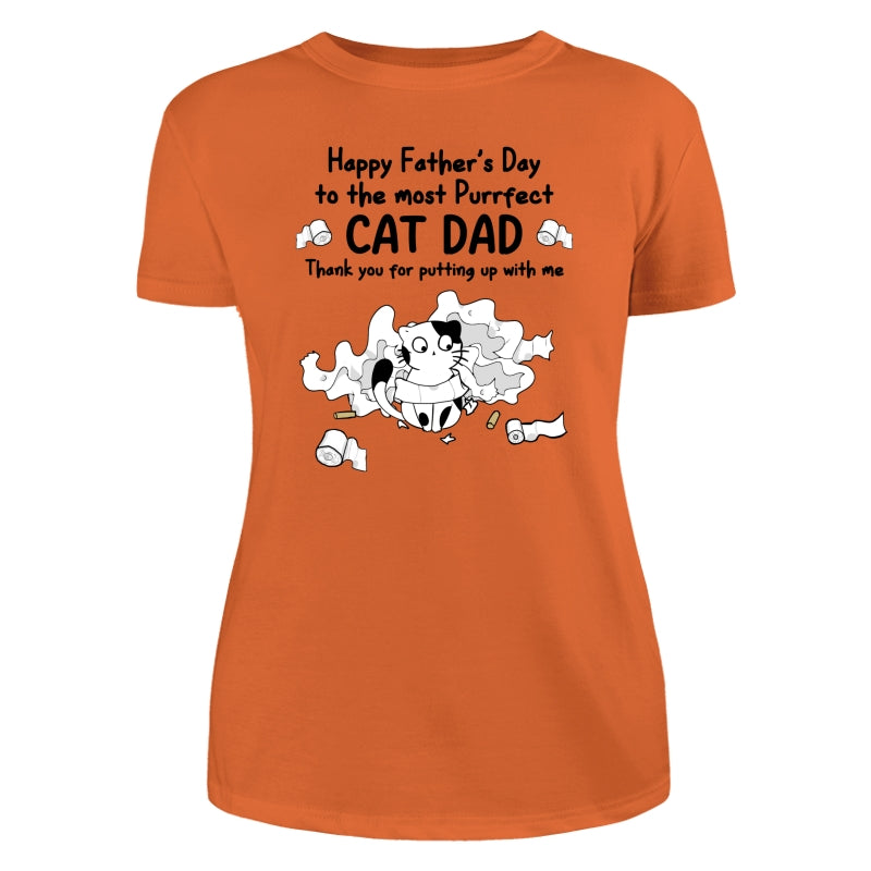 Happy Father‘s Day Toilet Paper Cats Personalized Shirt
