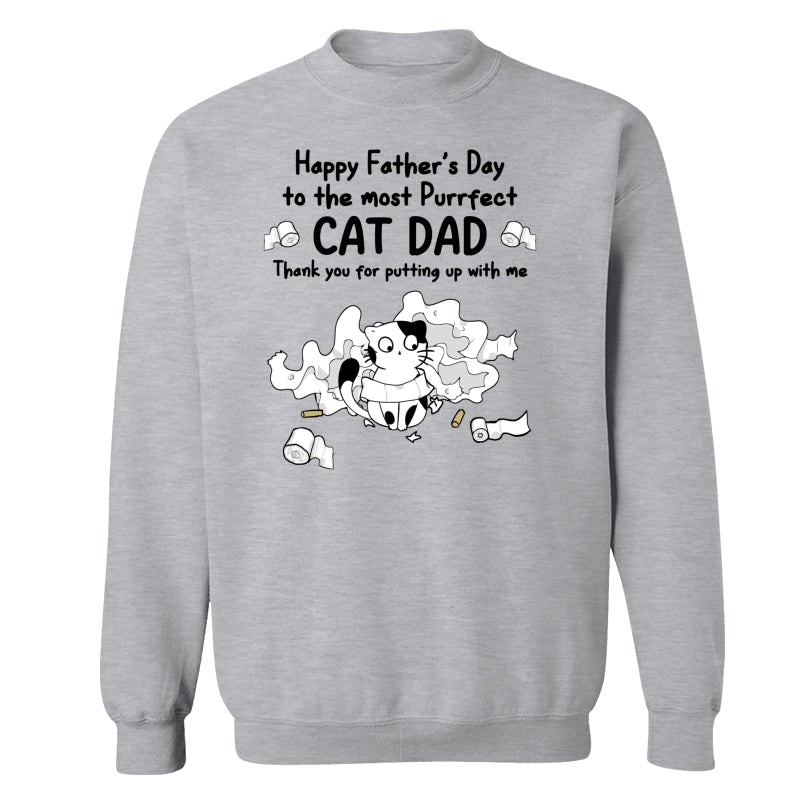 Happy Father‘s Day Toilet Paper Cats Personalized Shirt