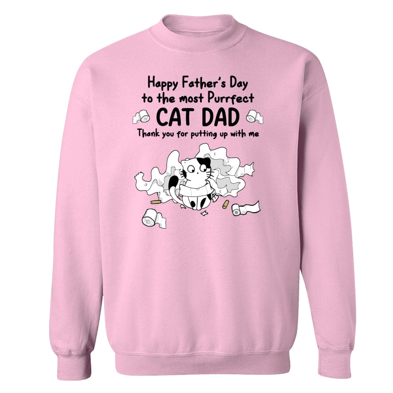 Happy Father‘s Day Toilet Paper Cats Personalized Shirt