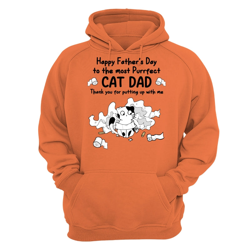Happy Father‘s Day Toilet Paper Cats Personalized Shirt