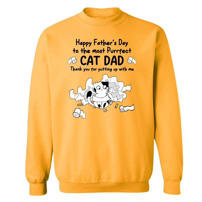 Happy Father‘s Day Toilet Paper Cats Personalized Shirt