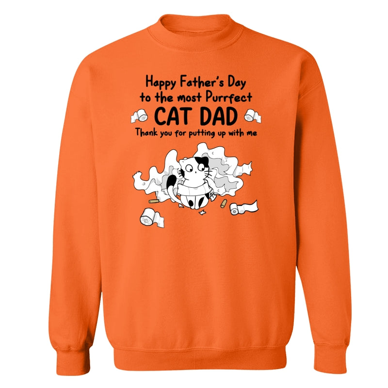 Happy Father‘s Day Toilet Paper Cats Personalized Shirt
