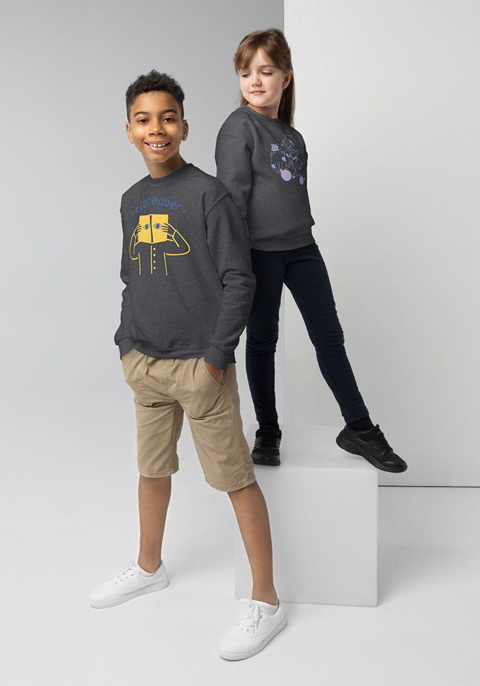 New_P_Youth Crew Neck Sweatshirt | Gildan 18000B | DTG printing