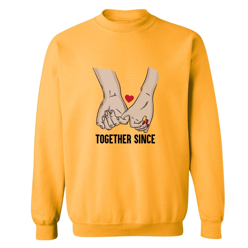 Couple Together Since Anniversary Gift For Her Gift For Him Couple Personalized Shirt
