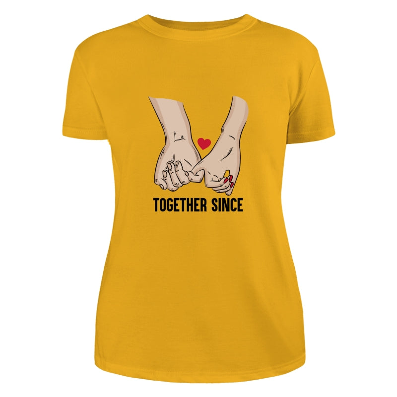 Couple Together Since Anniversary Gift For Her Gift For Him Couple Personalized Shirt