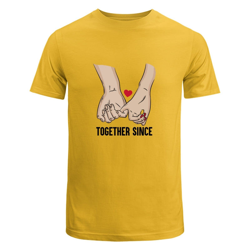Couple Together Since Anniversary Gift For Her Gift For Him Couple Personalized Shirt