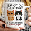[Demo] Dear Human Servant We‘re Yours Watercolor Cute Cat Personalized Mug