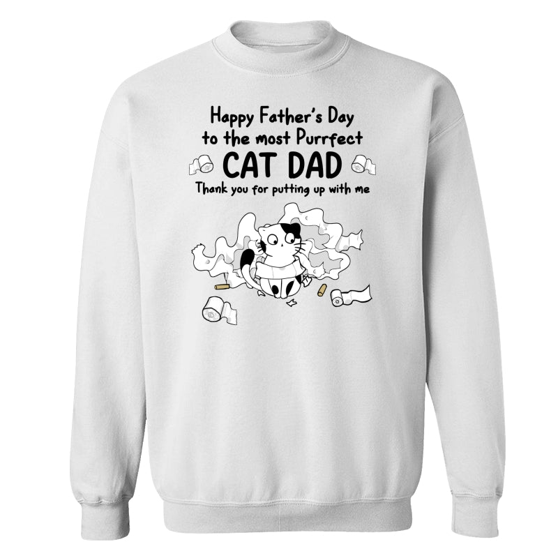Happy Father‘s Day Toilet Paper Cats Personalized Shirt