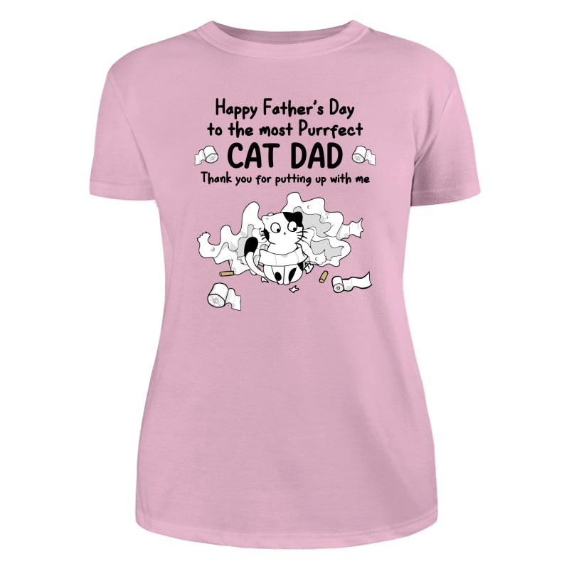 Happy Father‘s Day Toilet Paper Cats Personalized Shirt