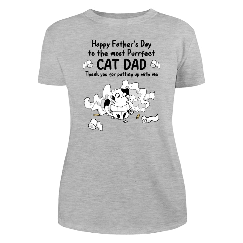 Happy Father‘s Day Toilet Paper Cats Personalized Shirt