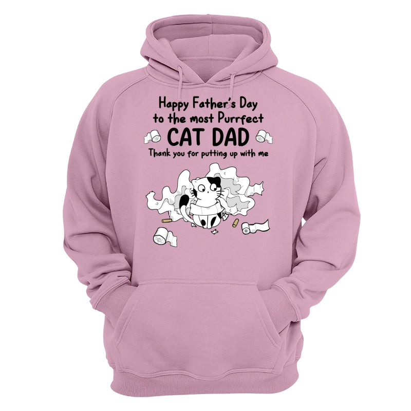 Happy Father‘s Day Toilet Paper Cats Personalized Shirt