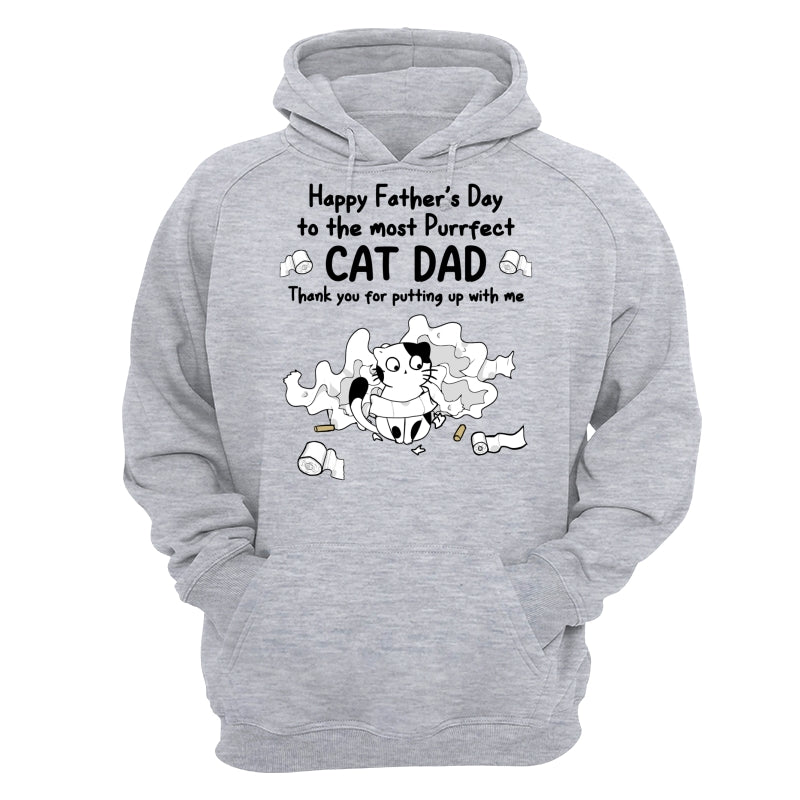 Happy Father‘s Day Toilet Paper Cats Personalized Shirt