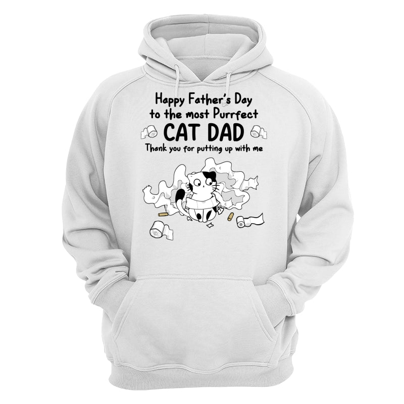 Happy Father‘s Day Toilet Paper Cats Personalized Shirt