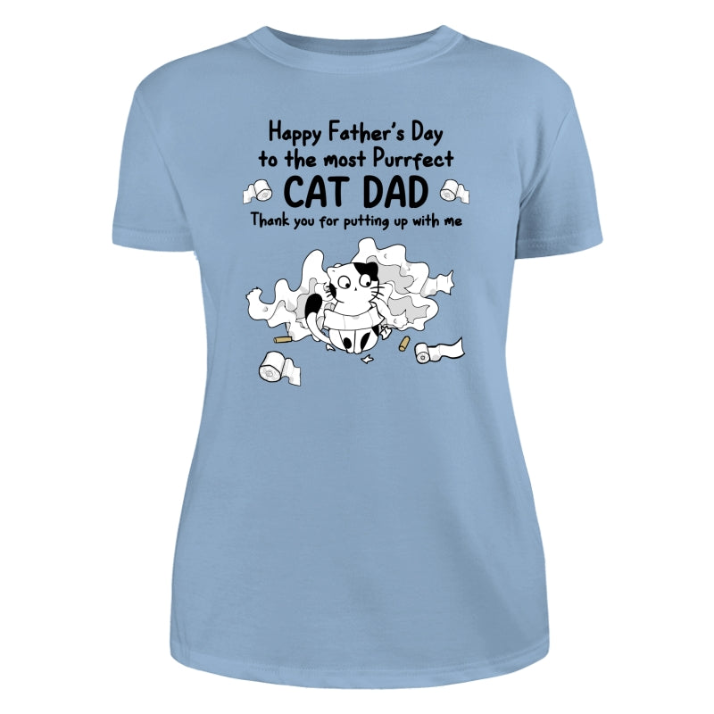 Happy Father‘s Day Toilet Paper Cats Personalized Shirt