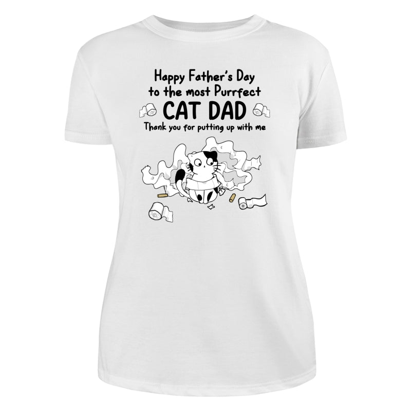 Happy Father‘s Day Toilet Paper Cats Personalized Shirt