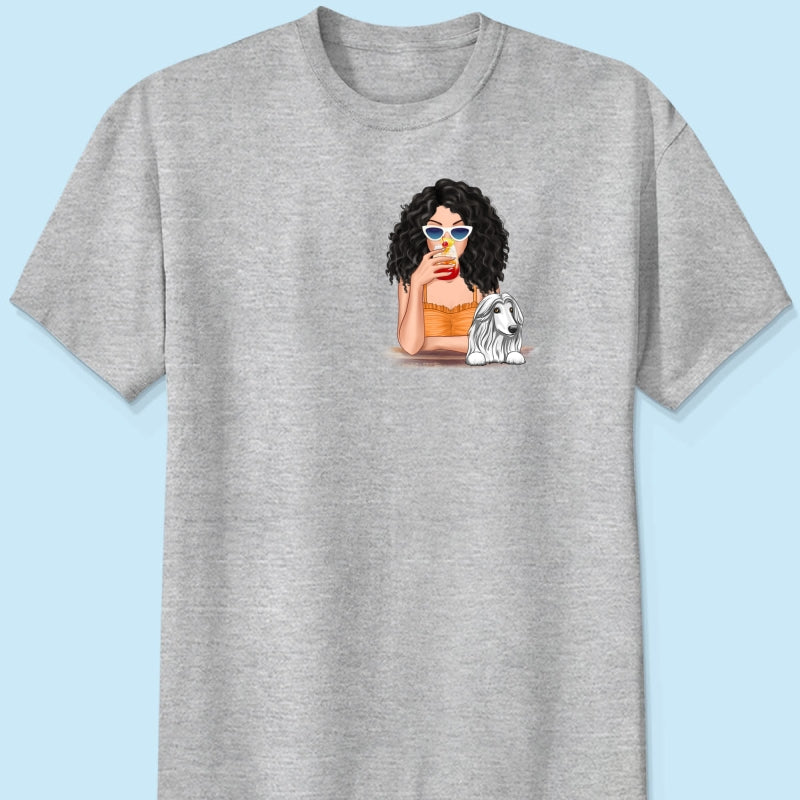 Rockin‘ Dog Mom Life Cocktail Girl Personalized Shirt