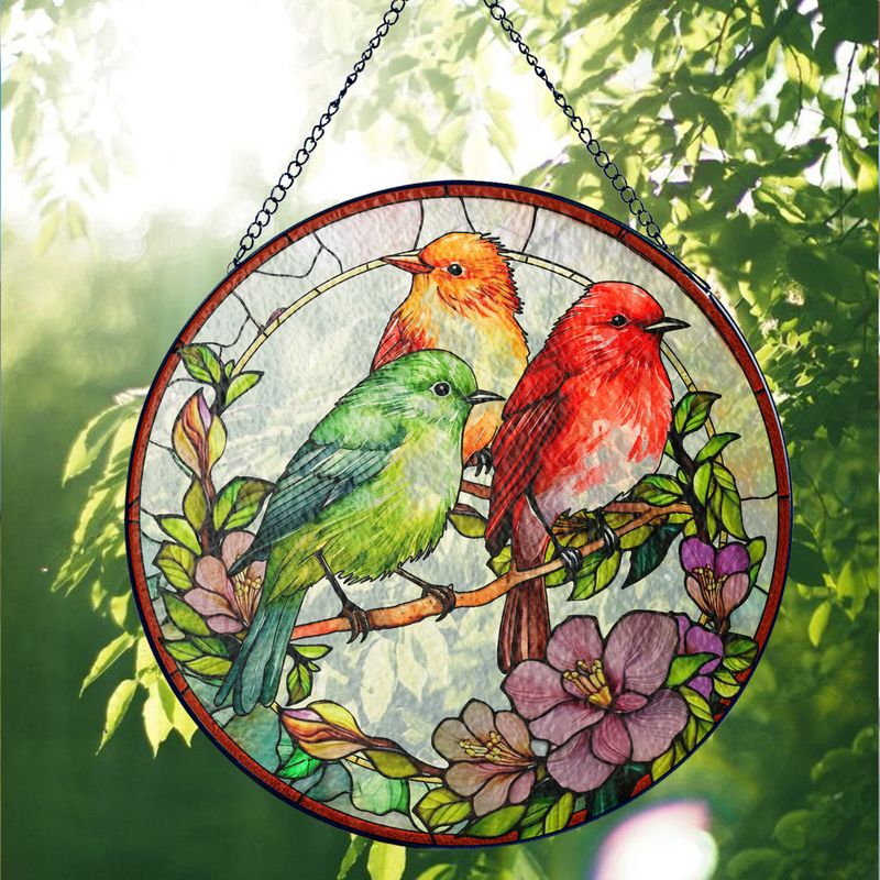 New-S-Stained Glass Suncatcher