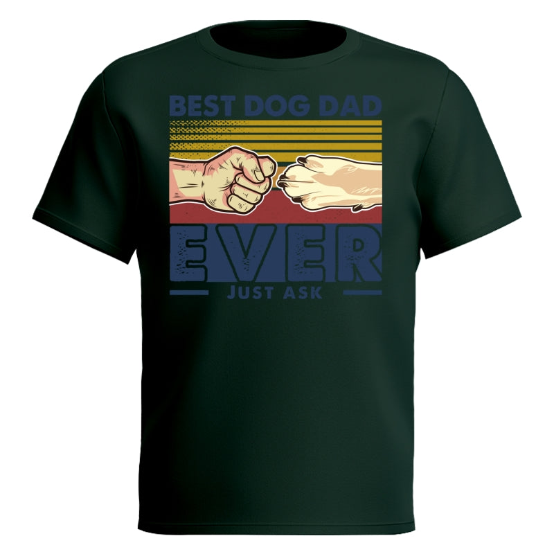 Best Dog Dad Ever Just Ask Retro Personalized Dog Dad Shirt