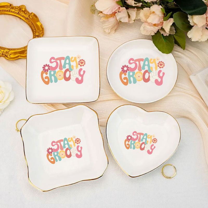 Ceramic Jewelry Tray real
