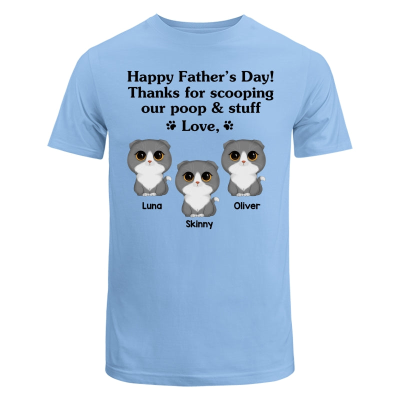 Happy Father‘s Day Watercolor Cute Cats Gift For Cat Dad Personalized Shirt