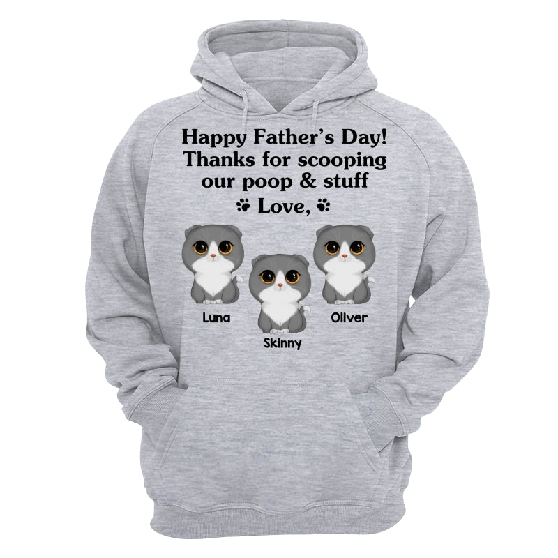 Happy Father‘s Day Watercolor Cute Cats Gift For Cat Dad Personalized Shirt