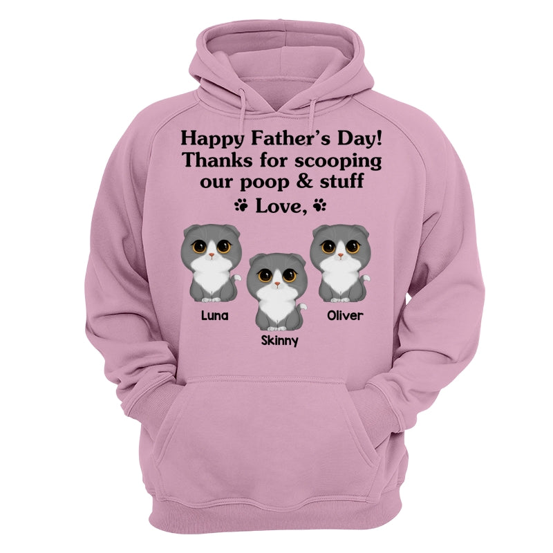 Happy Father‘s Day Watercolor Cute Cats Gift For Cat Dad Personalized Shirt