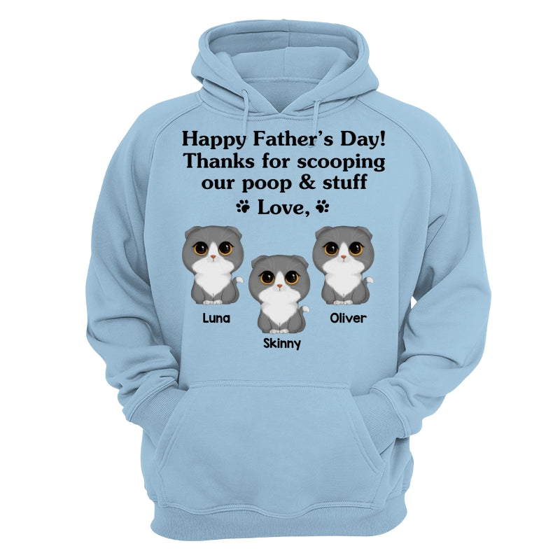 Happy Father‘s Day Watercolor Cute Cats Gift For Cat Dad Personalized Shirt