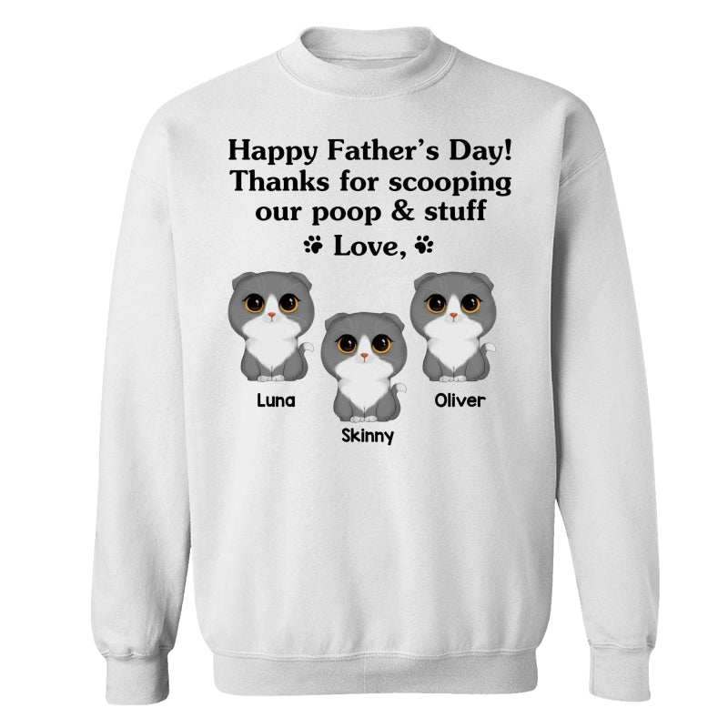 Happy Father‘s Day Watercolor Cute Cats Gift For Cat Dad Personalized Shirt