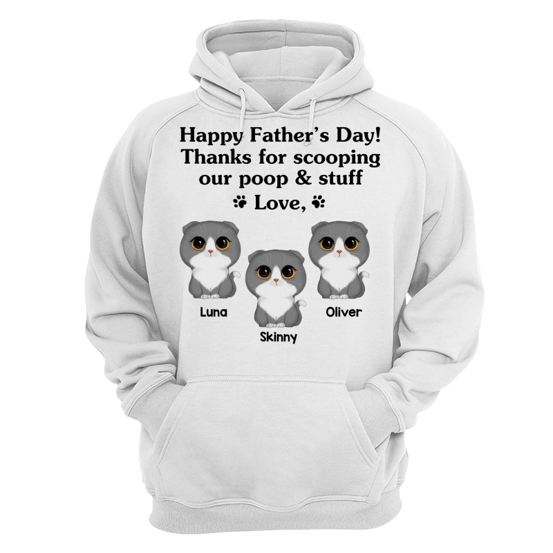 Happy Father‘s Day Watercolor Cute Cats Gift For Cat Dad Personalized Shirt