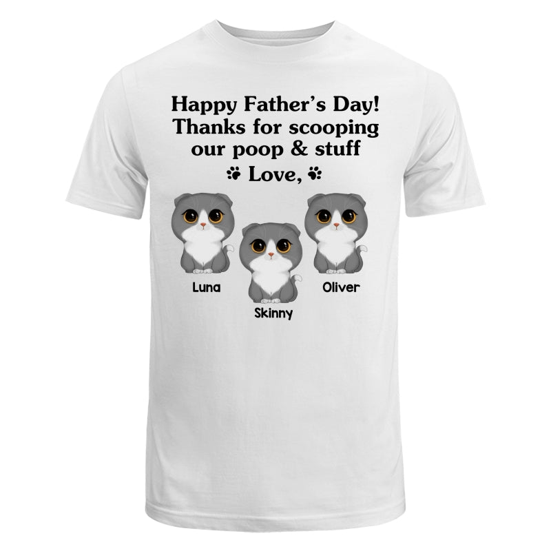 Happy Father‘s Day Watercolor Cute Cats Gift For Cat Dad Personalized Shirt