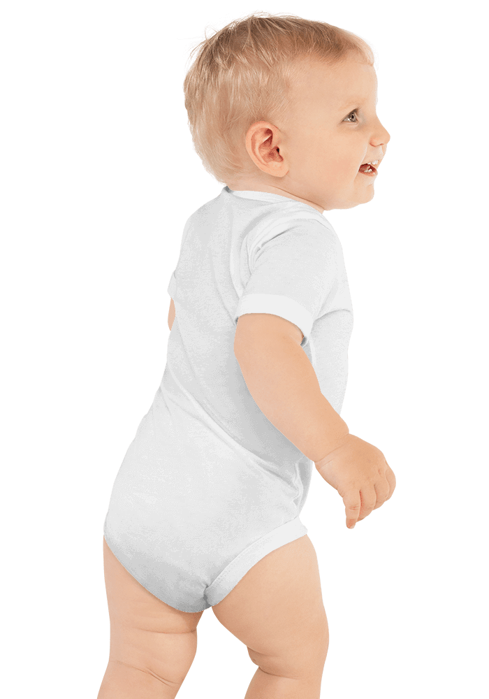 New_P_Baby Short Sleeve One Piece | Bella + Canvas 100B | DTG printing